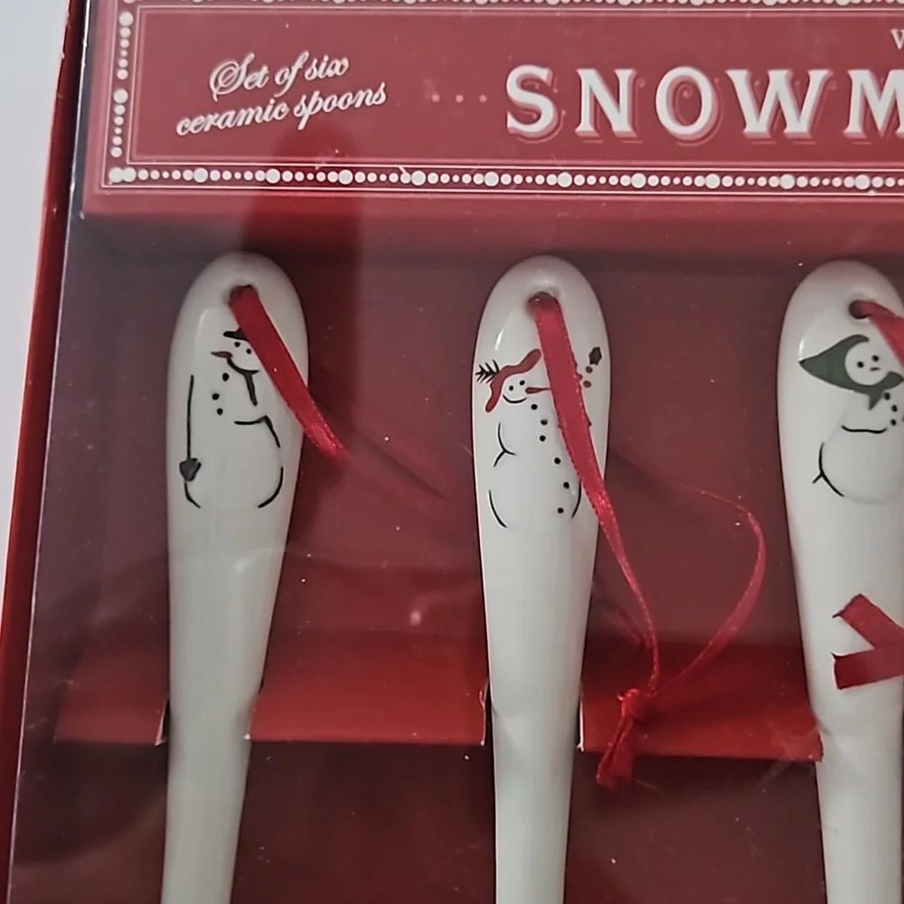 Williams Sonoma Snowman Spoons